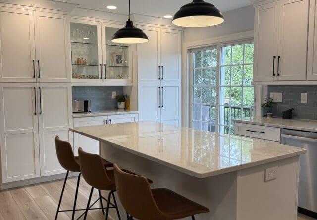 Transitional Kitchen With Contemporary Lighting And Finishes Kitchen Remodel in Landisville, PA by Kitchen Encounters project photo 2